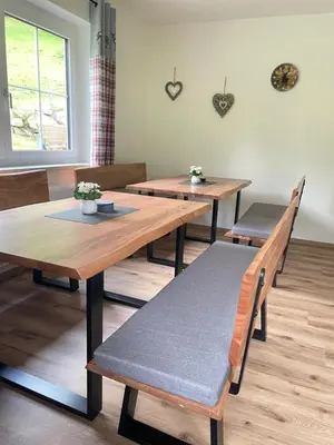 Ein Sitzbereich in der Unterkunft Ferienhaus Rotenbichler