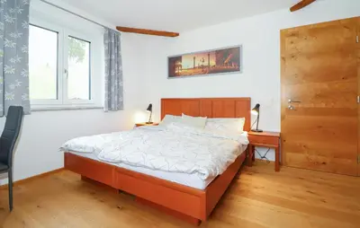 Ein Bett oder Betten in einem Zimmer der Unterkunft Ferienwohnung 45M2