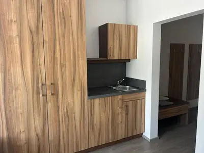 Küche/Küchenzeile in der Unterkunft FarawayHomes Aparthotel Krems