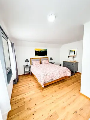 Ein Bett oder Betten in einem Zimmer der Unterkunft Home of heart Schladming