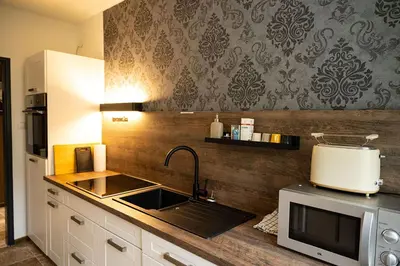Küche/Küchenzeile in der Unterkunft Appartement Sissi