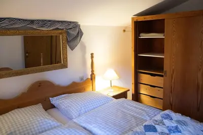 Ein Bett oder Betten in einem Zimmer der Unterkunft Apartment with fireplace in Altenmarkt