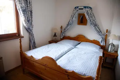 Ein Bett oder Betten in einem Zimmer der Unterkunft Stylish apartment with balcony