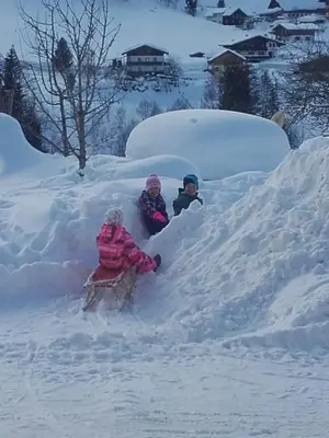 Baby- und Kinderbauernhof Montaning im Winter