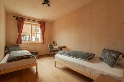 Ein Bett oder Betten in einem Zimmer der Unterkunft Haus Bluntautal