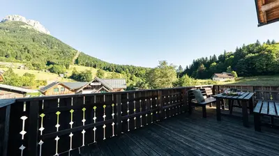 Naturlandschaft in der Nähe des Chalets