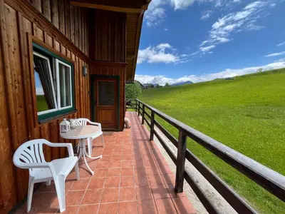 Ein Balkon oder eine Terrasse in der Unterkunft HIASN Haus