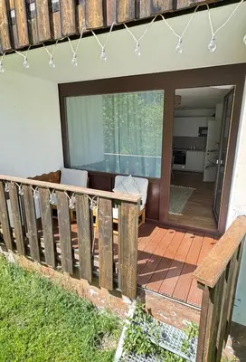 Ein Balkon oder eine Terrasse in der Unterkunft Bergbrise Obertraun