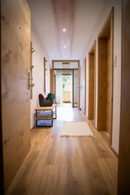 Ein Sitzbereich in der Unterkunft Appartement am Moserhof