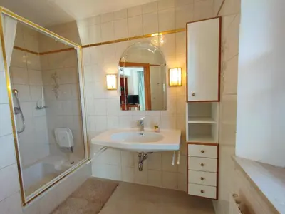 Ein Badezimmer in der Unterkunft Ferienhaus Romy