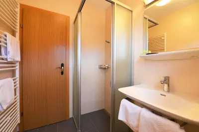 Ein Badezimmer in der Unterkunft Haus Miriam