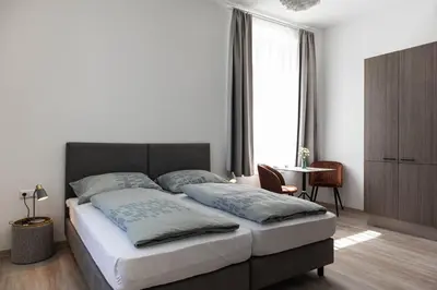 Ein Bett oder Betten in einem Zimmer der Unterkunft Haus Viasana