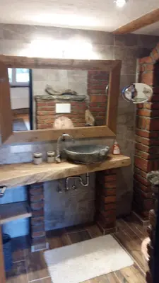 Ein Badezimmer in der Unterkunft Haus Mehrl
