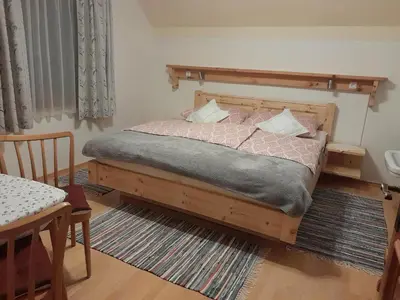 Ein Bett oder Betten in einem Zimmer der Unterkunft Ferienhaus zur Birke