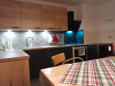 Küche/Küchenzeile in der Unterkunft Ferienhaus zur Birke