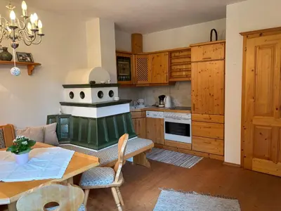Küche/Küchenzeile in der Unterkunft Ferienwohnung Zinkenblick