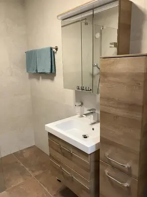 Ein Badezimmer in der Unterkunft SeenSucht 2 