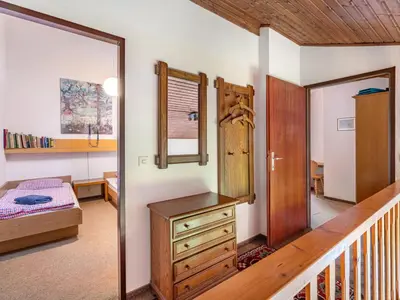 Ein Bett oder Betten in einem Zimmer der Unterkunft Holiday Home Landhaus Kunze by Interhome
