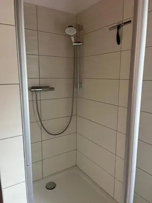 Ein Badezimmer in der Unterkunft Ferienwohnungen zum Attersee