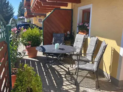 Ein Balkon oder eine Terrasse in der Unterkunft Chalet Zauberflöte