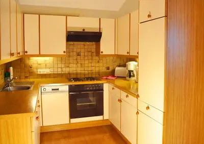 Küche/Küchenzeile in der Unterkunft Chalet Zauberflöte