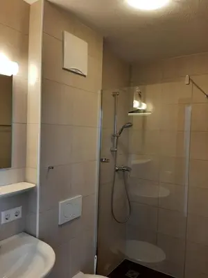 Ein Badezimmer in der Unterkunft Bauernhof Burglehen