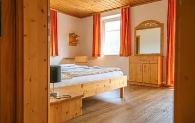 Ein Bett oder Betten in einem Zimmer der Unterkunft Ferienwohnung Schöder
