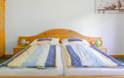 Ein Bett oder Betten in einem Zimmer der Unterkunft Gemütliche Ferienwohnung