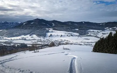 Naturlandschaft in der Nähe des Ferienhauses