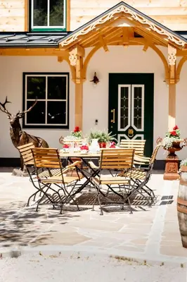 Das Gebäude in dem sich die Ferienwohnung befindet