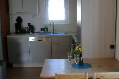 Küche/Küchenzeile in der Unterkunft Ferienhaus Nest