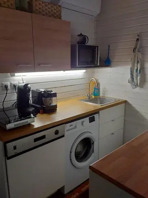 Küche/Küchenzeile in der Unterkunft Tiny House im Kremstal