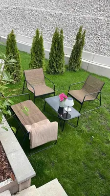Ein Garten an der Unterkunft Premium Chalet B, close to the lake, quiet location