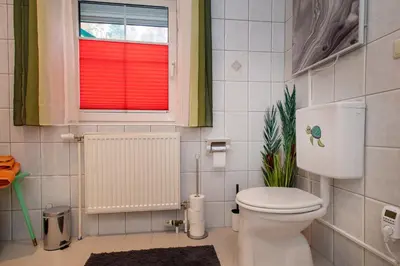 Ein Badezimmer in der Unterkunft Gemütliche Wohnung in der Nähe von Gmunden