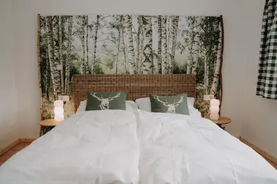 Ein Bett oder Betten in einem Zimmer der Unterkunft Der SteinStadL