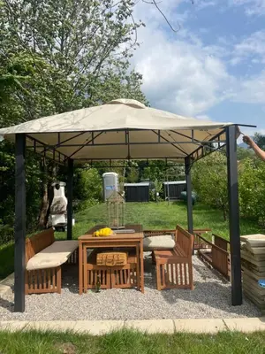 Ein Garten an der Unterkunft Mondsee