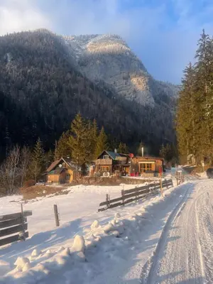 Naturlandschaft in der Nähe des Chalets