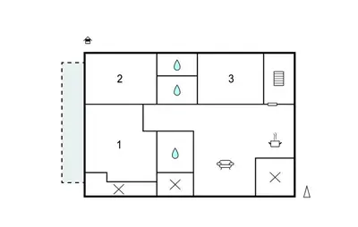 Grundriss der Unterkunft Cozy Apartment In Kleinarl With Wifi