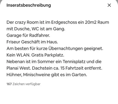 Grundriss der Unterkunft CrazyRoom