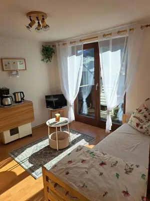 Ein Bett oder Betten in einem Zimmer der Unterkunft Urlaub am Liasnhof
