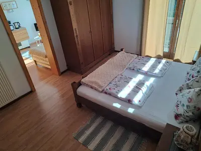 Ein Bett oder Betten in einem Zimmer der Unterkunft Urlaub am Liasnhof