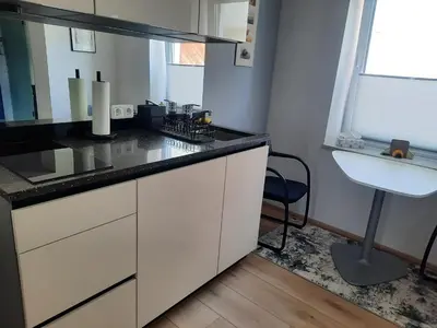 Küche/Küchenzeile in der Unterkunft Marktplatz Apartment