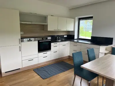 Küche/Küchenzeile in der Unterkunft Ferienwohnung Gegenhaus