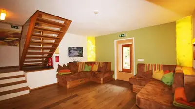 Ein Sitzbereich in der Unterkunft Alpin-Chalet Flachau