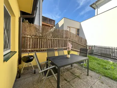 Ein Balkon oder eine Terrasse in der Unterkunft Apartment Theresa by Landluft