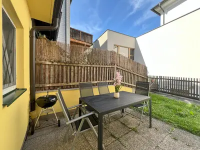 Ein Balkon oder eine Terrasse in der Unterkunft Apartment Theresa by Landluft