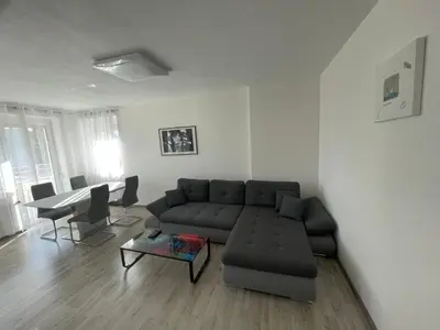 Ein Sitzbereich in der Unterkunft Apartment 6