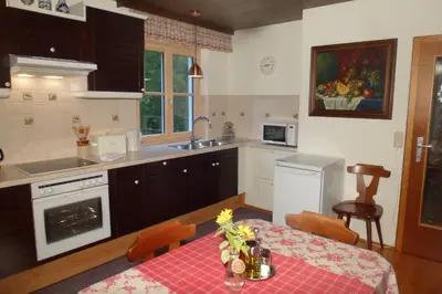 Küche/Küchenzeile in der Unterkunft Apartment Heidelinde