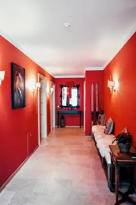 Ein Sitzbereich in der Unterkunft Clary Chalet