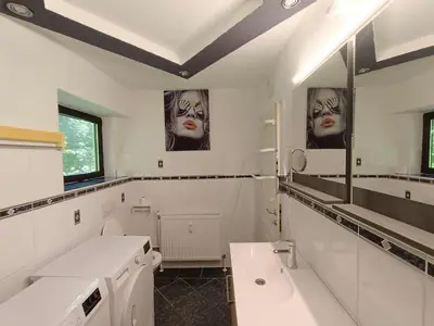 Ein Badezimmer in der Unterkunft Traunsee Apartment